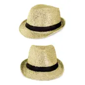 Hatt Glitter/Guld - One size