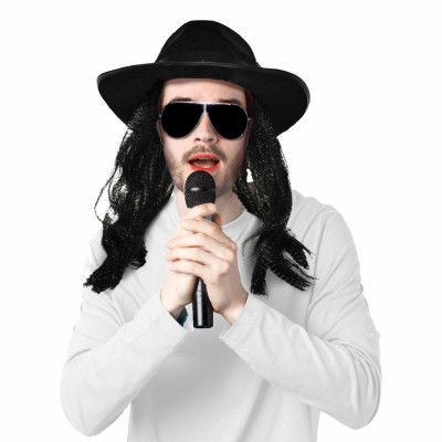 Hatt med Hår King of Pop - One size