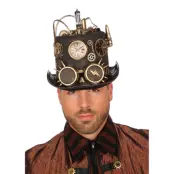 Hatt Steampunk med Belysning Deluxe - One size