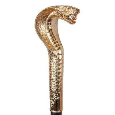 Käpp med Ormhuvud Guld