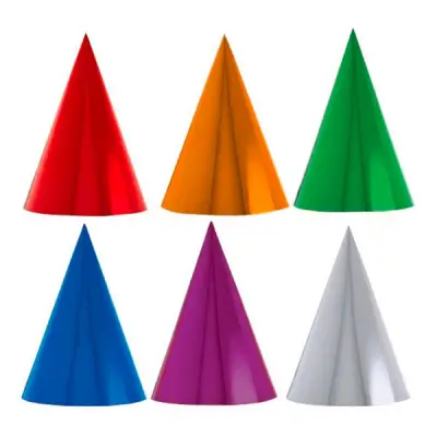 Partyhattar Metallic - 10-pack