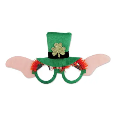 Leprechaun Glasögon med Hatt