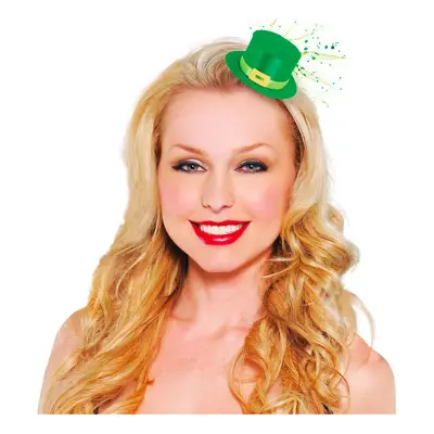 Leprechaun Minihatt med Hårspänne - One size