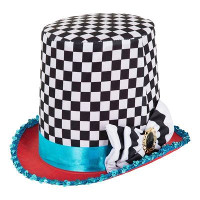 Mad Hatter Schackrutig Hatt - One size