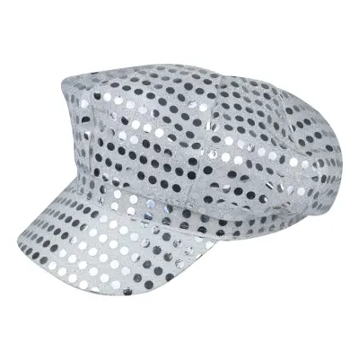 Paljettkeps Silver - One size