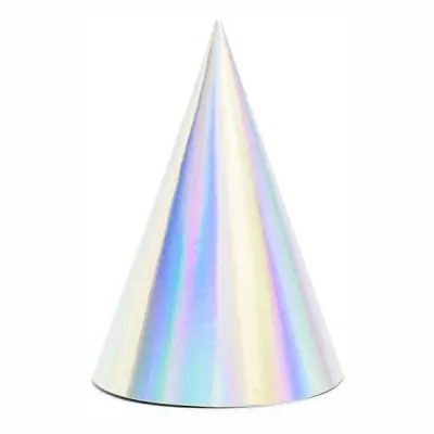 Partyhattar Färgskimrande - 6-pack