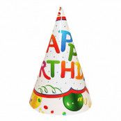 Partyhattar Happy Birthday - 4-pack