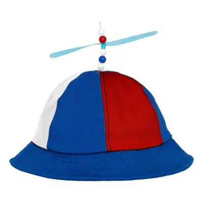 Propellerhatt Röd/Vit/Blå - One size