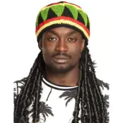 Rasta Hatt Med Dreadlocks