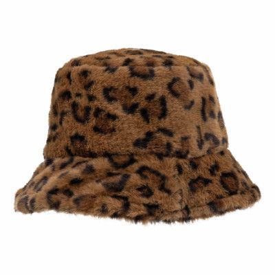 Solhatt i Fuskpäls Leopard - One size