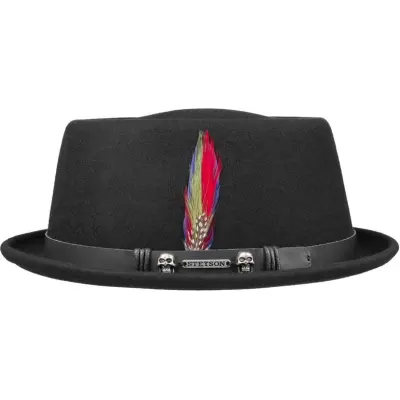 Stetson Hatt - Pork Pie Woolfelt - för  svart