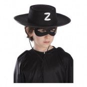 Svart Bandit Hatt för Barn - One size