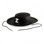 Svart Bandit Hatt - One size