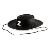 Svart Bandit Hatt - One size