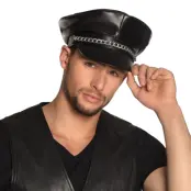 Svart Keps med Kedja - One size