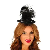 Svart Mini Hatt - One size