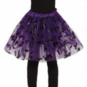 Tyllkjol Barn Halloween Lila - One size