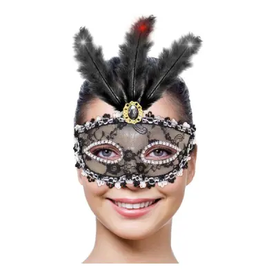 Ögonmask med Belysning Svart