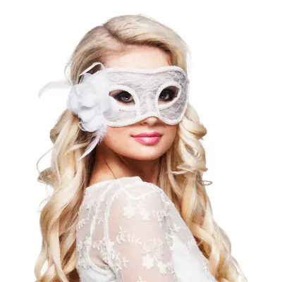 Ögonmask Mystique Vit - One size