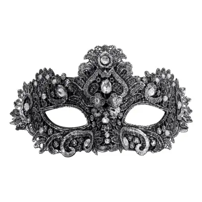 Ögonmask Strass Silver - One size