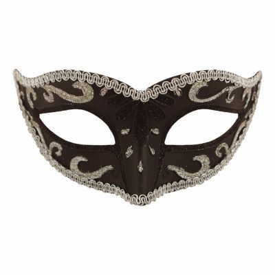 Ögonmask Svart/Silver - One size