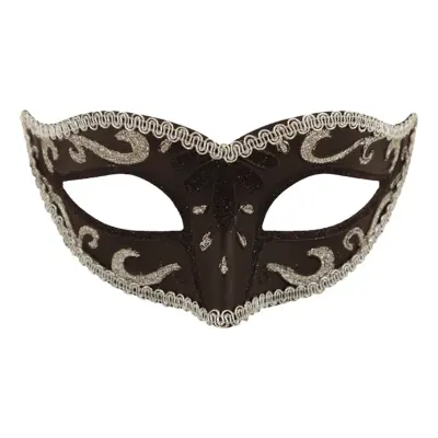 Ögonmask Svart/Silver - One size