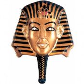 3D Farao-mask i Plast - 35x44 cm