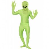 Alien Man Lyxkostym med Mask & Handskar