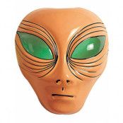 Alien Mask med Gröna Ögon - Beige