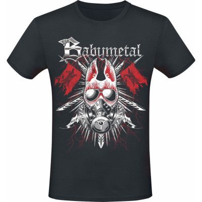 Babymetal T-shirt - Gas Mask - S XXL - för Herr - svart