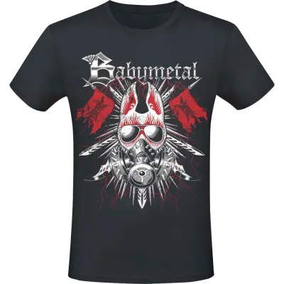 Babymetal T-shirt - Gas Mask - S XXL - för Herr - svart