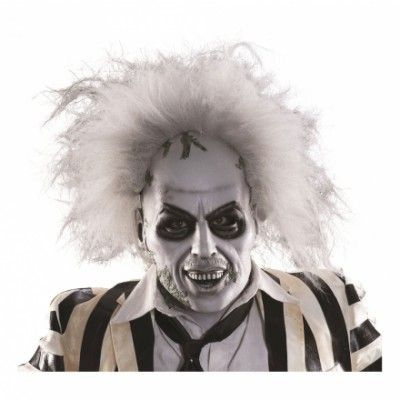Beetlejuice Deluxe Mask Med Hår