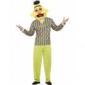 Bert Sesame Street Licensierad Kostym med Mask