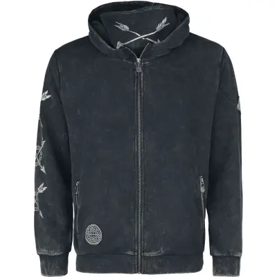 Black Premium by EMP Luvjacka - Huvjacka med avtagbar mask - M L - för Herr - svart