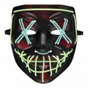 Blood Splatter Svart/Grön Mask - One size