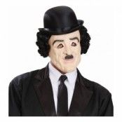 Charlie Chaplin Mask med Hår - One size