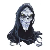 Dödskalle Mask med Huva