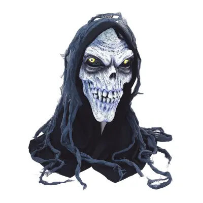 Dödskalle Mask med Huva