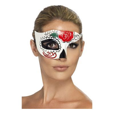 Day of the Dead Halv Ögonmask - One size