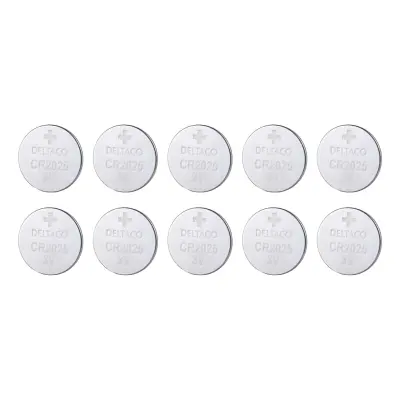 Deltaco Ultimate Alkaline Batterier - 10-pack CR2025