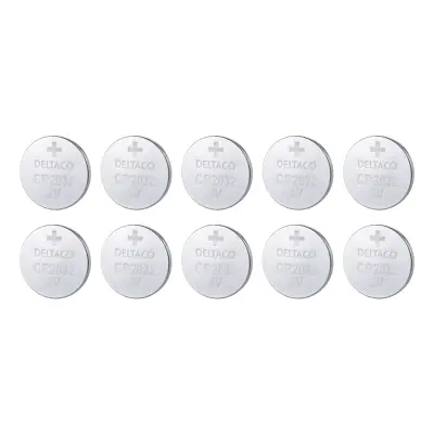 Deltaco Ultimate Alkaline Batterier - 10-pack CR2032