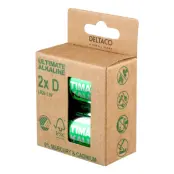 Deltaco Ultimate Alkaline Batterier - 2-pack LR20
