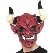Demon Mask i Skumlatex med Stora Horn