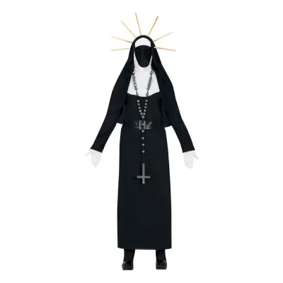 Demonisk Nunna Maskeraddräkt - Large
