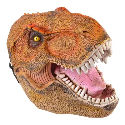 Dinosaurie Mask - Brun/Röd