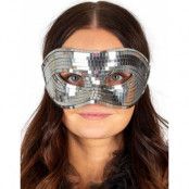 Disco Ögonmask Silverfärgad