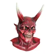 Djävul Mask med Horn - One size