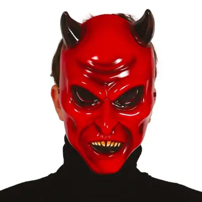 Djävul Plastmask - One size