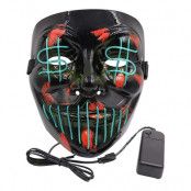 El Wire Purge Dollarsign LED Mask - Turkos