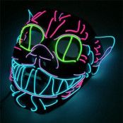 El Wire LED Panther Mask